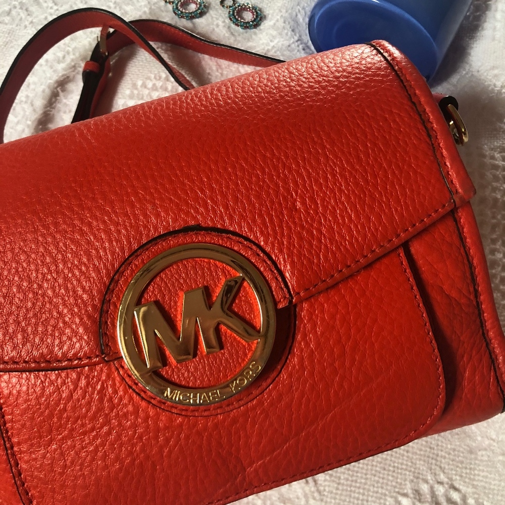 Orange Michael Kors Shoulder Bag